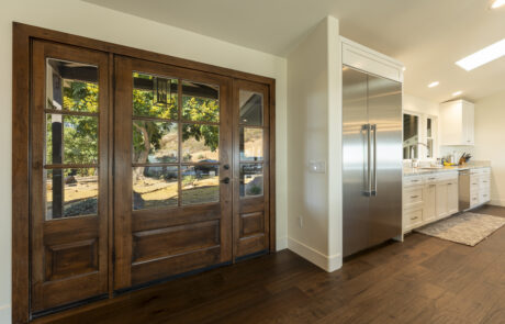 Beautiful wood entry doors installed in a Murrietta home by Youngren Tradeworks