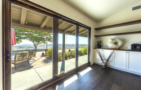 Accordion patio doors installed in a Murrietta home by Youngren Tradeworks